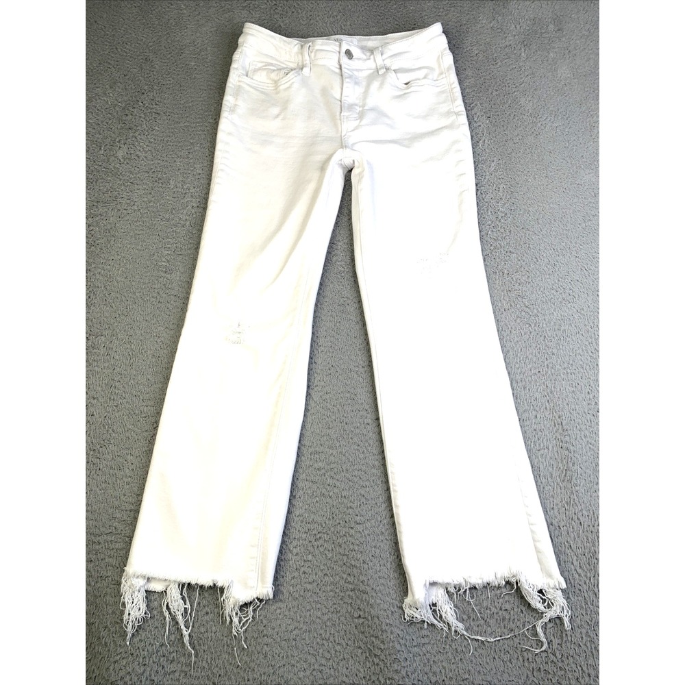 High Rise Vervet White Jeans